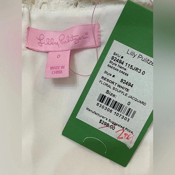 ✨ Lilly Pulitzer Raegan Fit & Flare Lace Dress New Size 0 - Picture 7 of 11